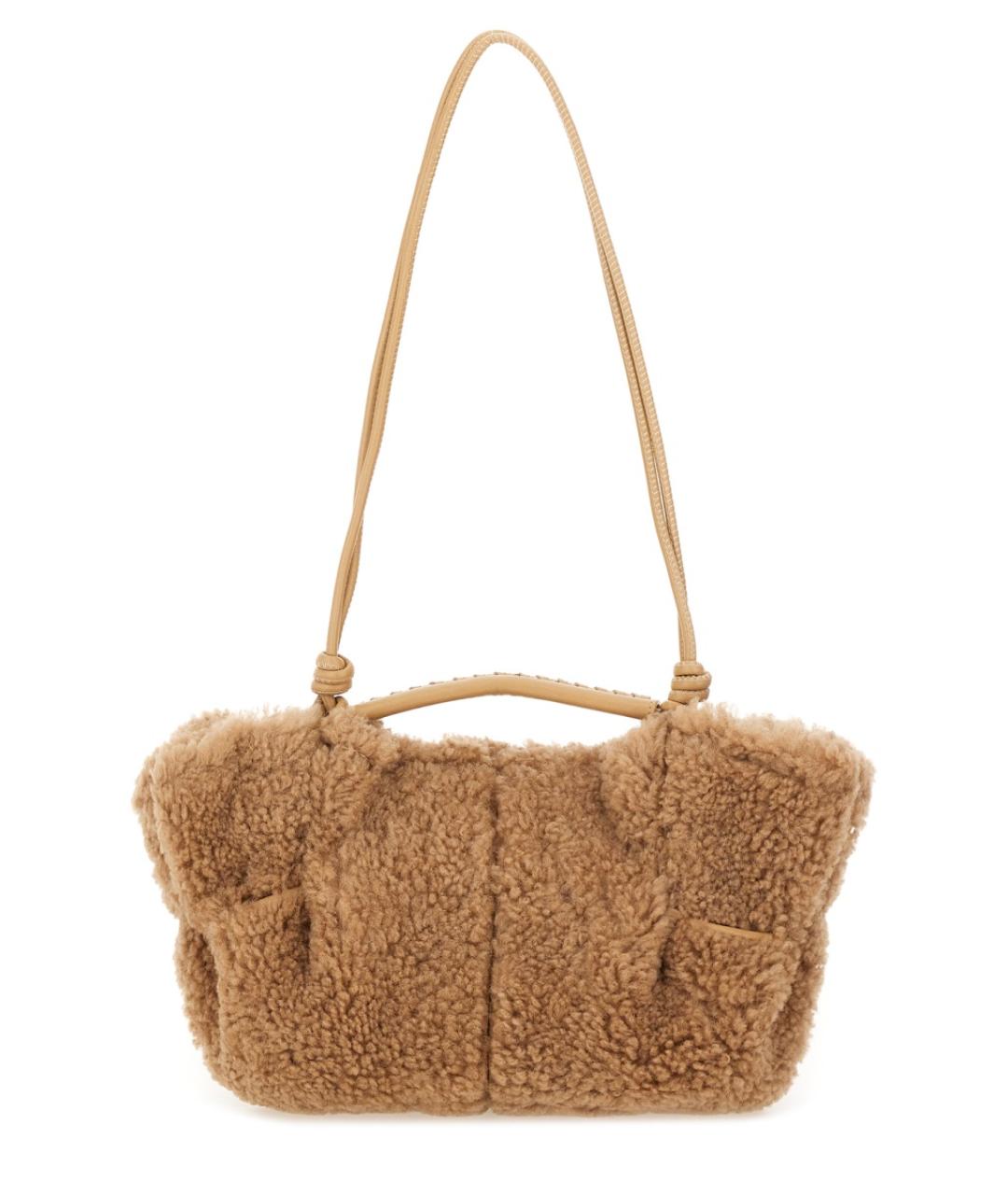 HEREU Бежевая кожаная сумка тоут, фото 2