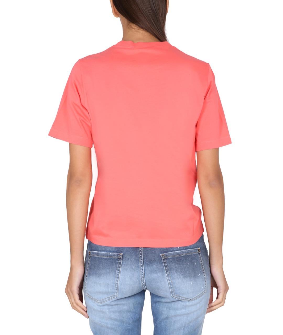 DSQUARED2 Розовая хлопковая футболка, фото 4