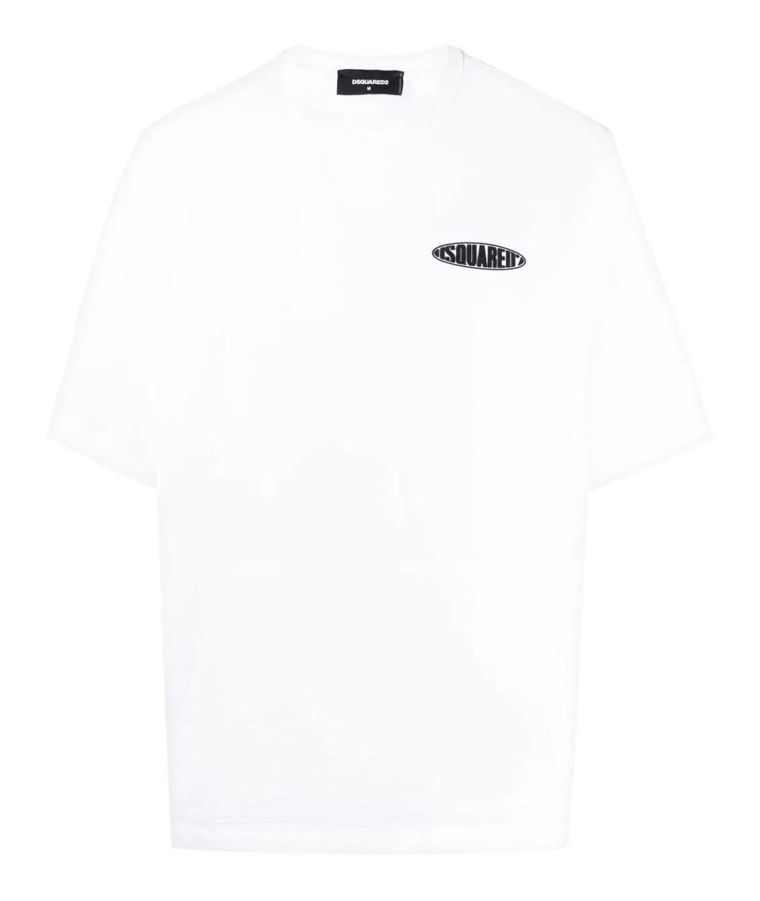 DSQUARED2 Белая хлопковая футболка, фото 1