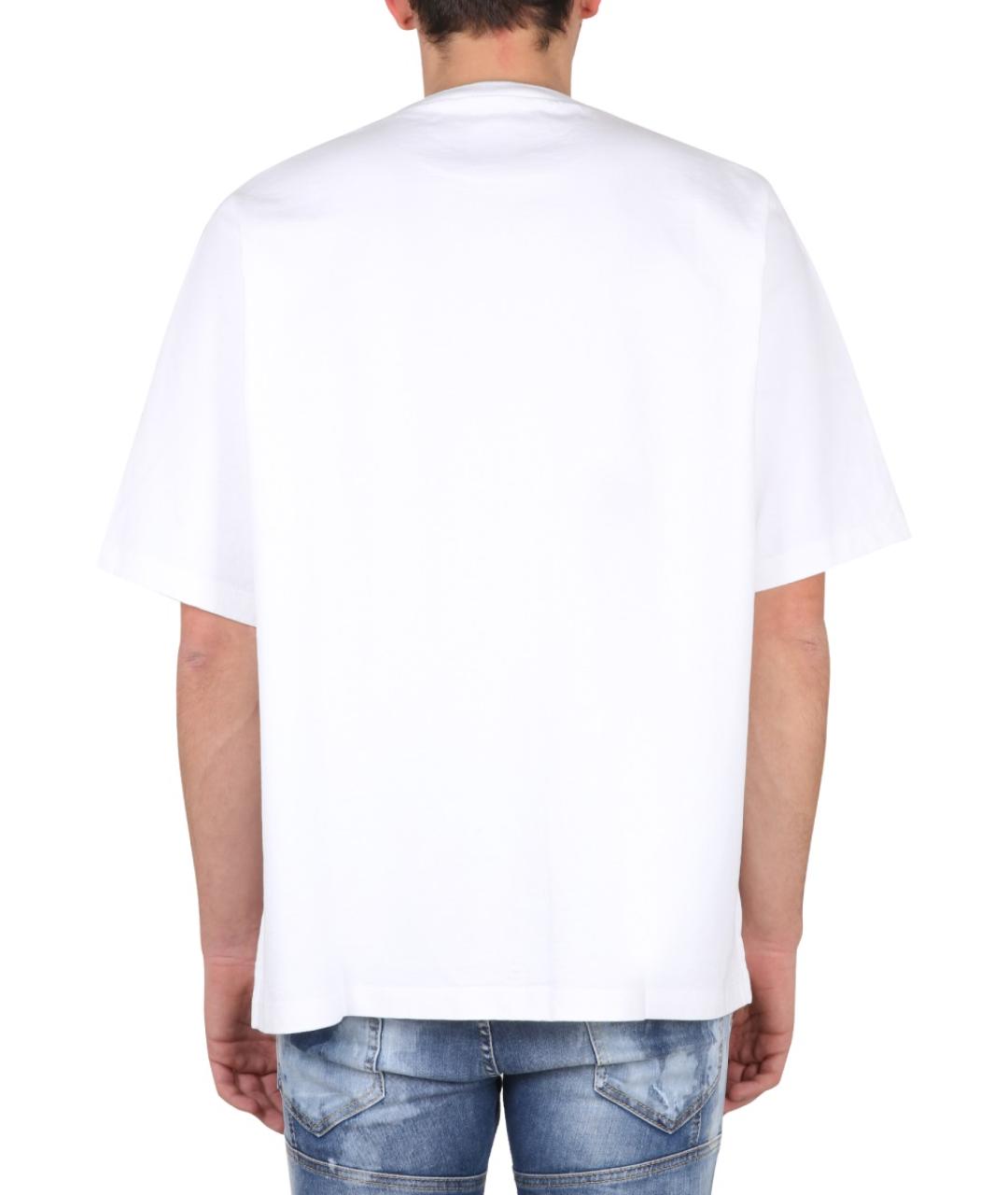 DSQUARED2 Белая хлопковая футболка, фото 4
