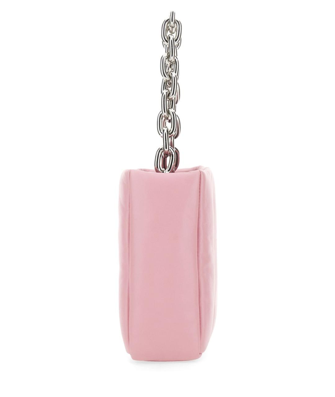 STAND Розовая кожаная сумка через плечо, фото 4