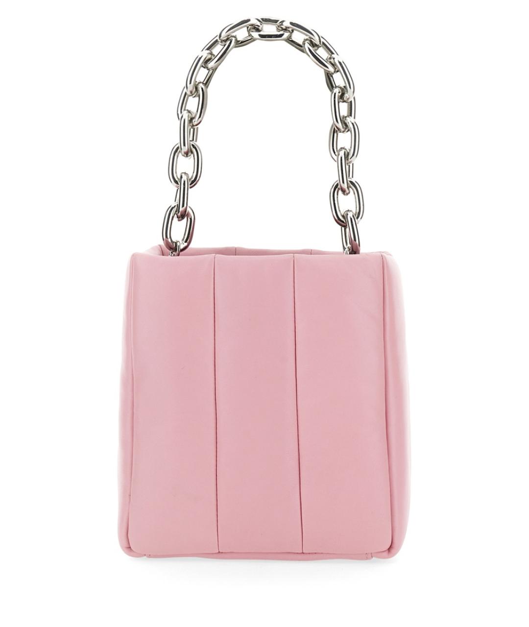 STAND Розовая кожаная сумка через плечо, фото 2
