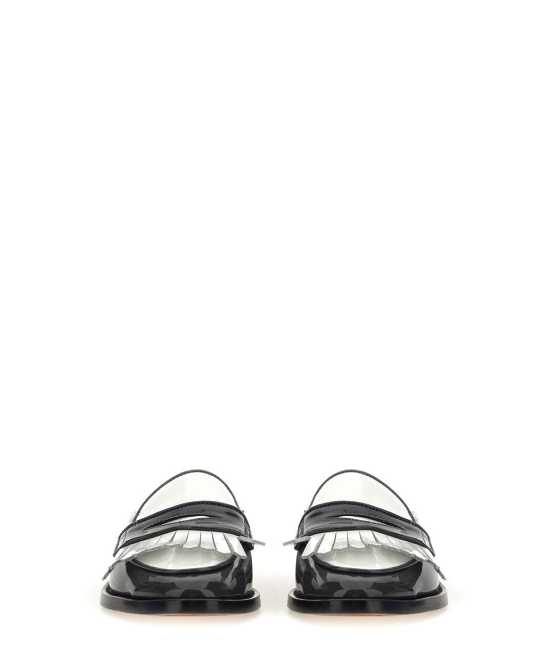 THOM BROWNE Серые кожаные лоферы, фото 4