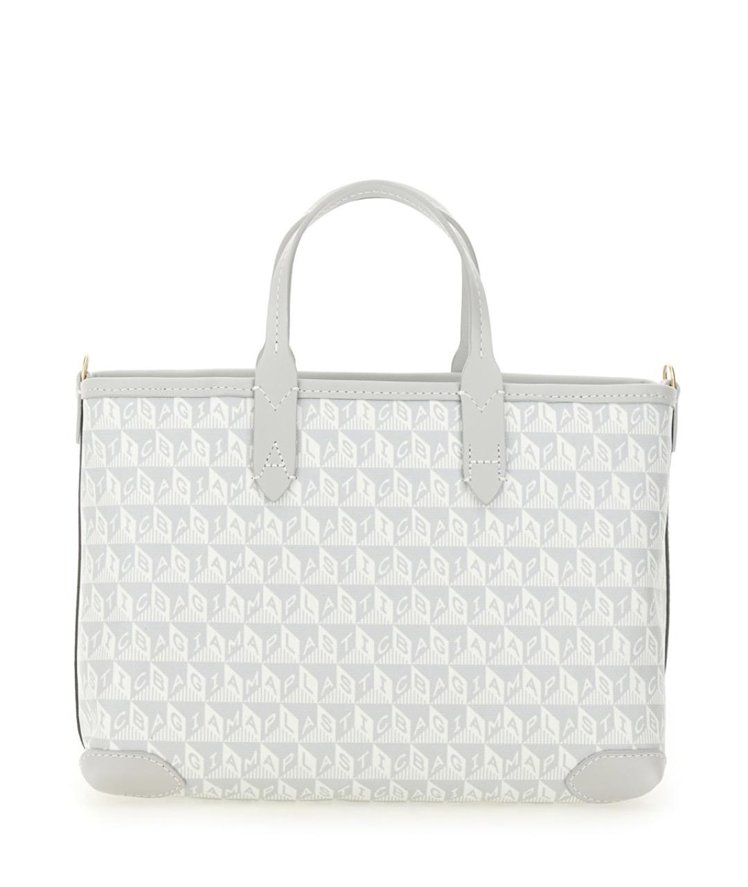 ANYA HINDMARCH Серая кожаная сумка тоут, фото 3