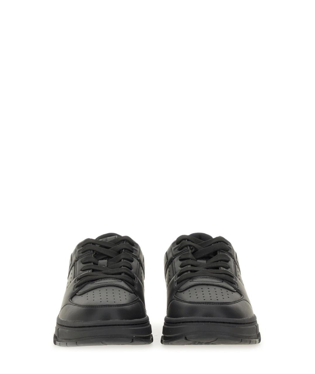 HUGO Черные синтетические низкие кроссовки / кеды, фото 4