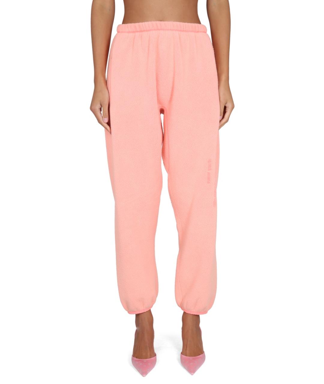 ALEXANDER WANG Розовые полиэстеровые спортивные брюки и шорты, фото 5