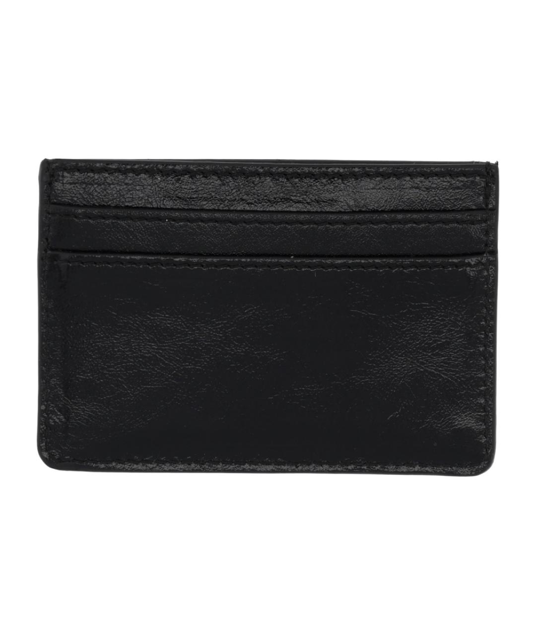 MARINE SERRE Черный кожаный кардхолдер, фото 2