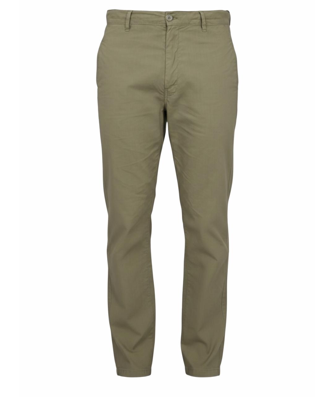 ASPESI Зеленые хлопковые повседневные брюки, фото 1