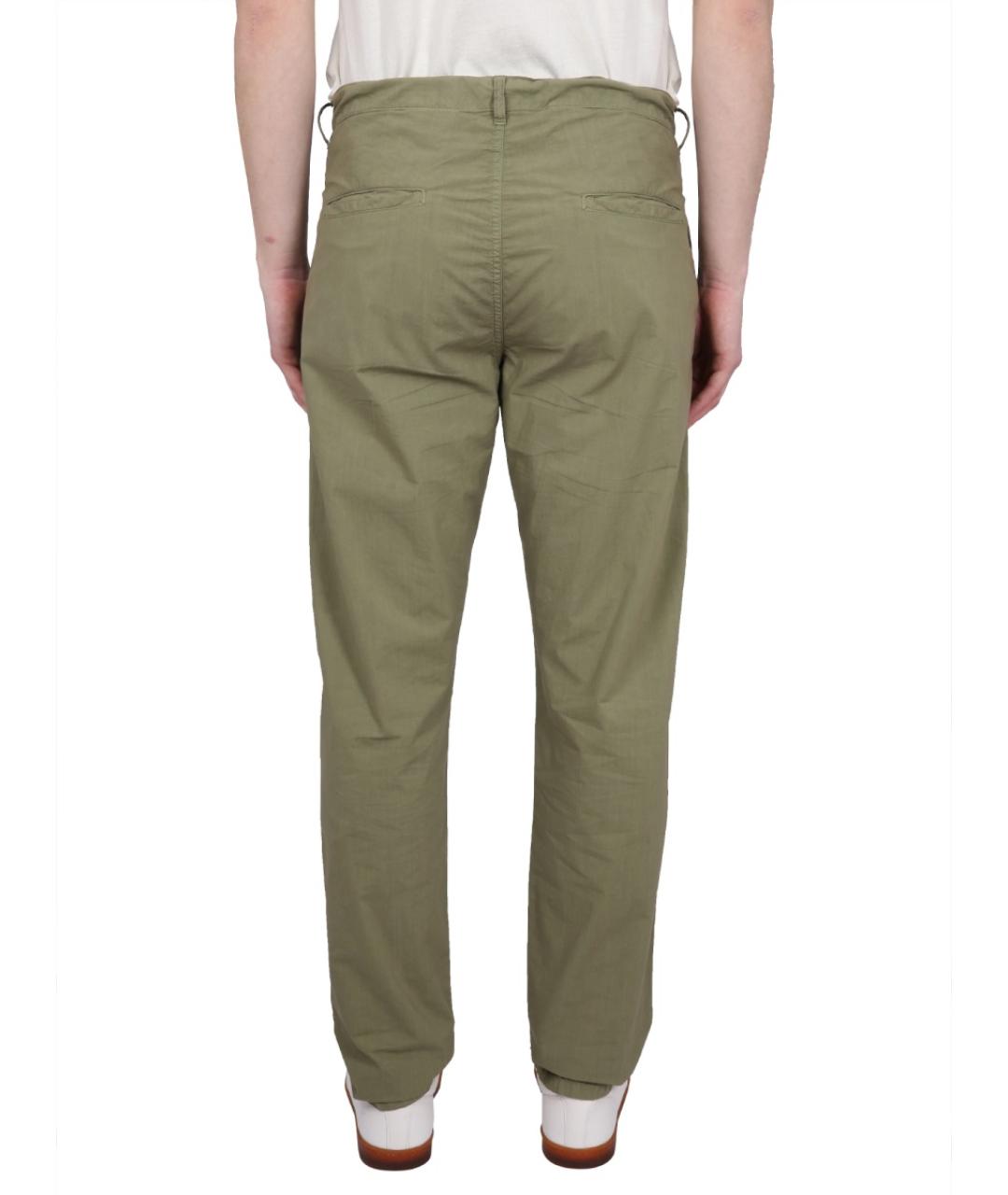 ASPESI Зеленые хлопковые повседневные брюки, фото 4