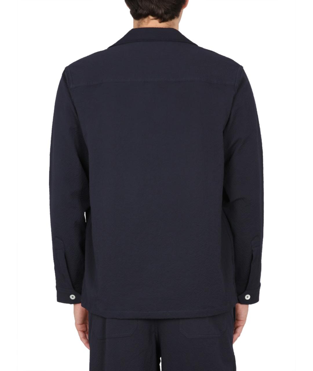 HOWLIN Синяя хлопковая кэжуал рубашка, фото 3