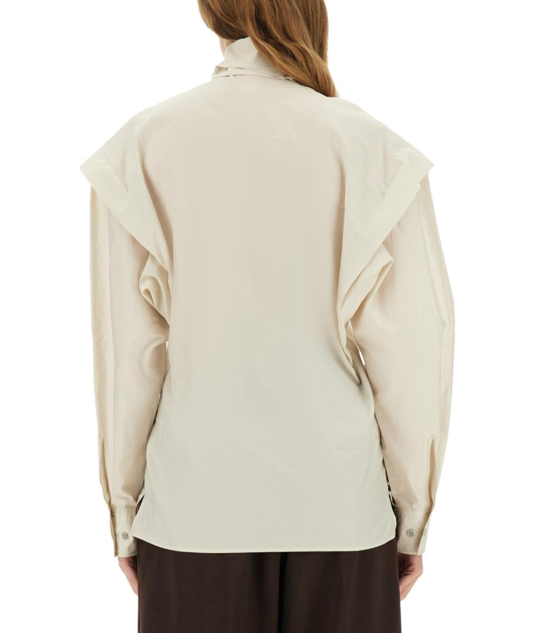 LEMAIRE Бежевая хлопковая рубашка, фото 3