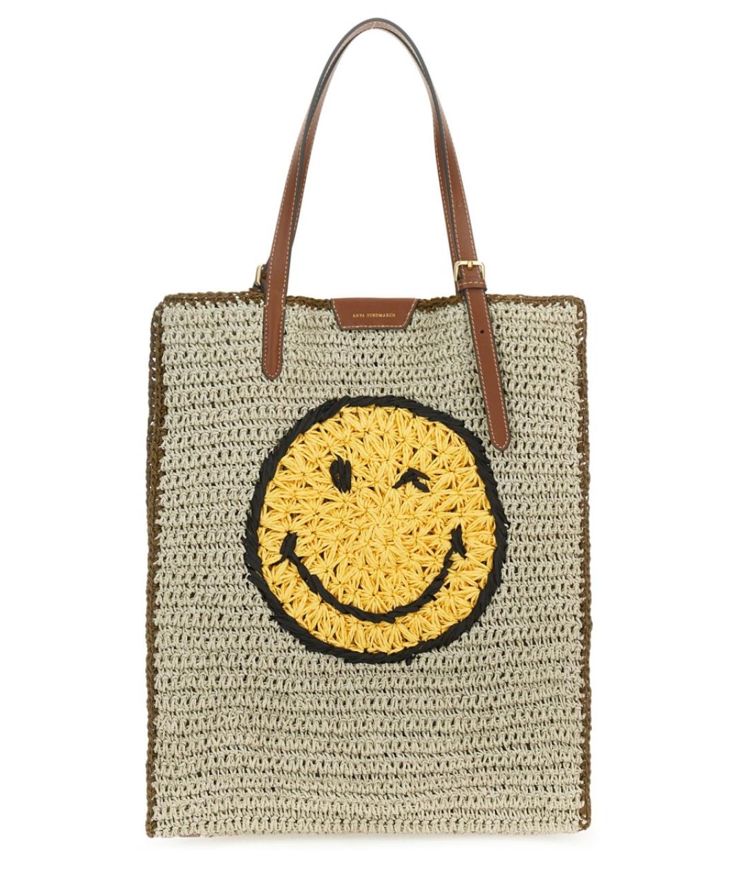 ANYA HINDMARCH Бежевая сумка тоут, фото 1