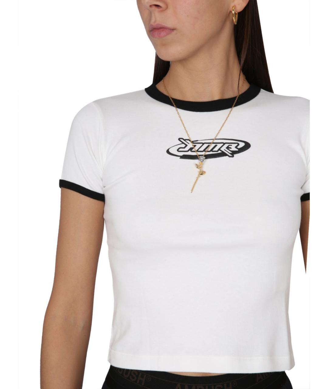 AMBUSH Белая хлопковая футболка, фото 5