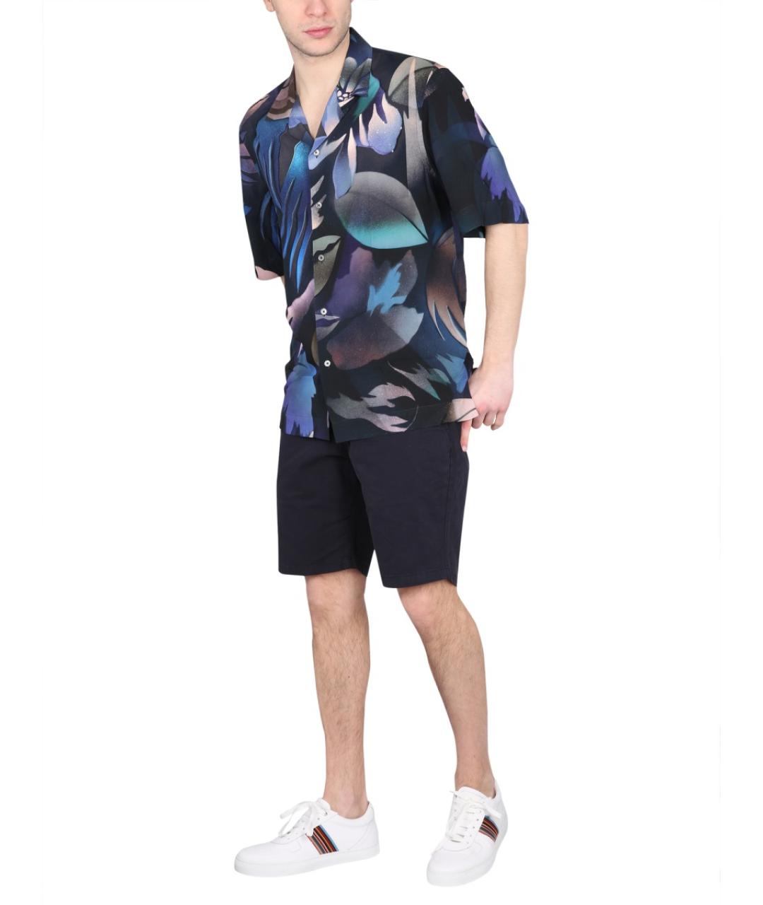 PS BY PAUL SMITH Синие хлопковые шорты, фото 2