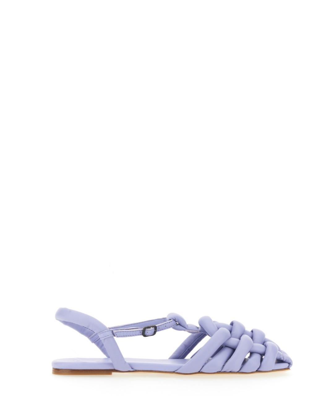 HEREU Фиолетовые кожаные сандалии, фото 1