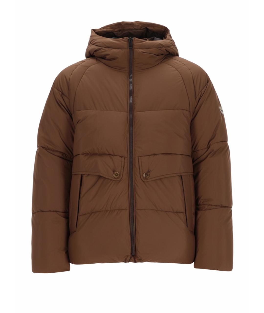 PS BY PAUL SMITH Коричневый полиэстеровый пуховик, фото 1
