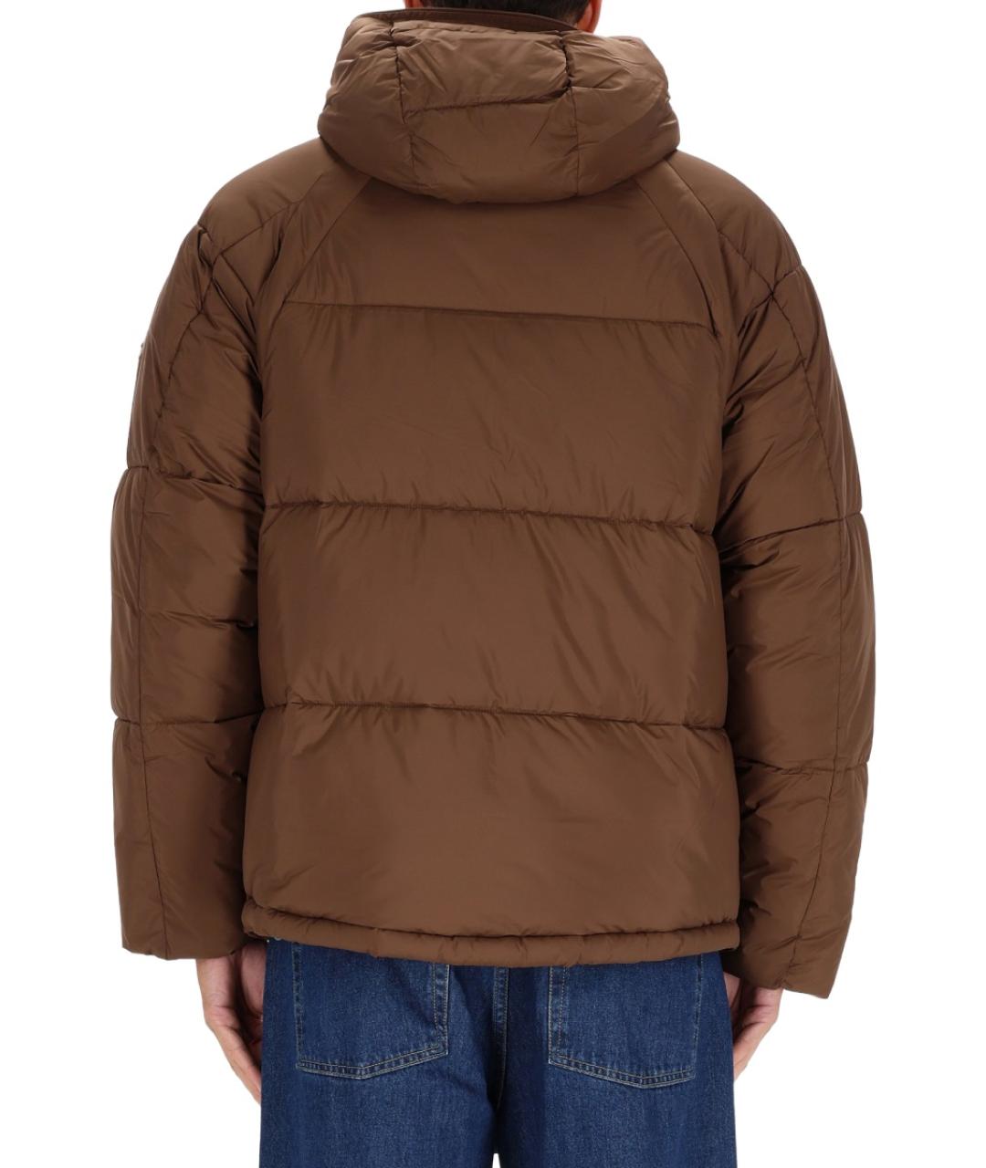 PS BY PAUL SMITH Коричневый полиэстеровый пуховик, фото 4