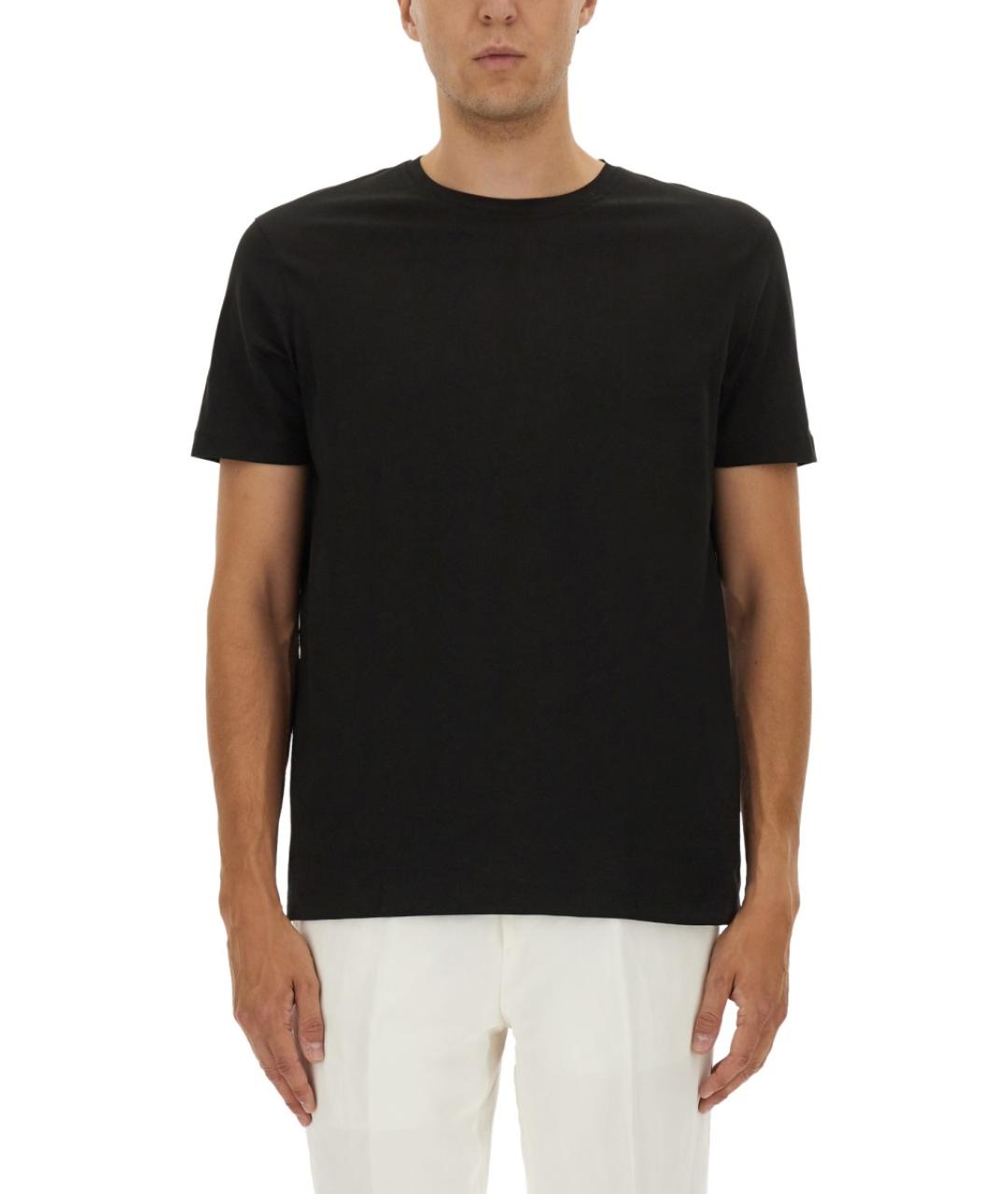 HUGO BOSS Черная хлопковая футболка, фото 5