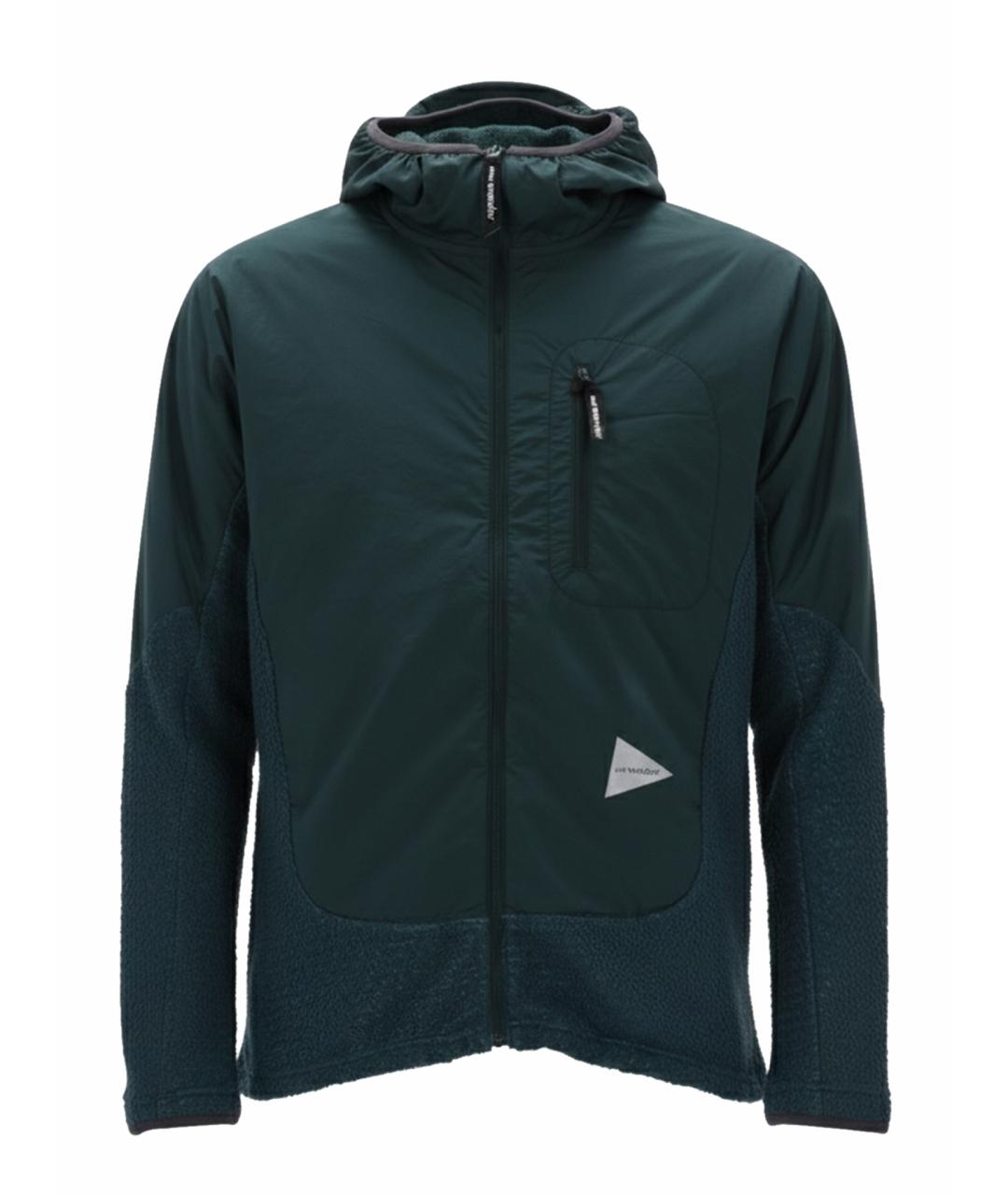 AND WANDER Зеленая полиэстеровая куртка, фото 1