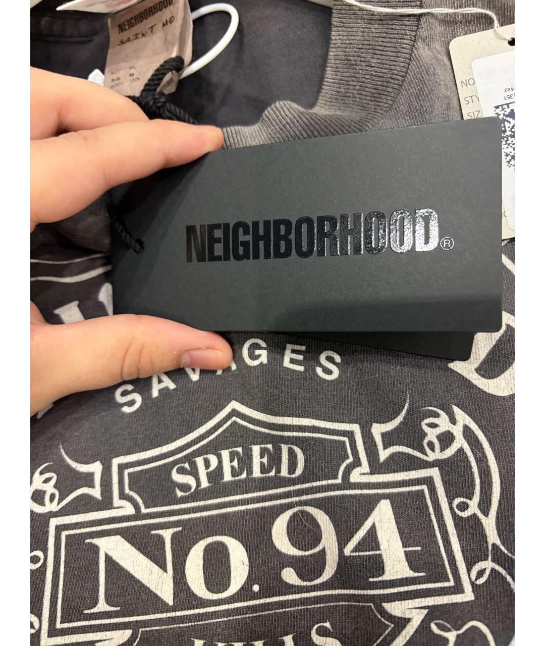 Saint Michael Черная хлопковая футболка, фото 5