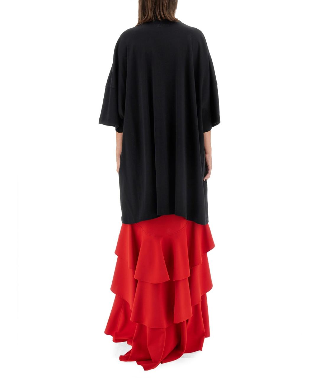 MOSCHINO Черное хлопковое повседневное платье, фото 4