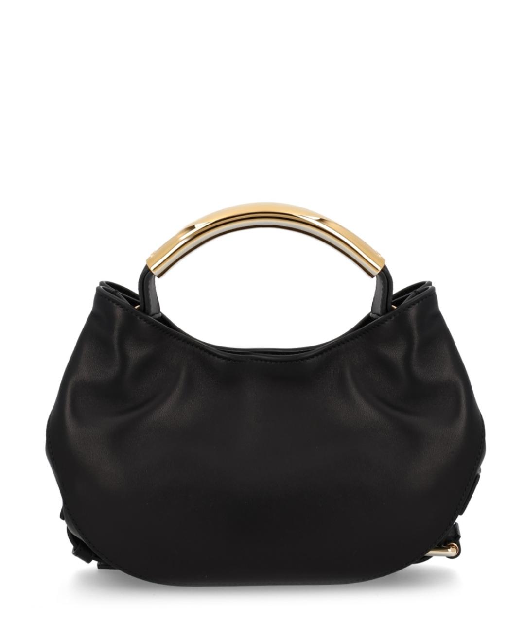 MOSCHINO Черная кожаная сумка через плечо, фото 4