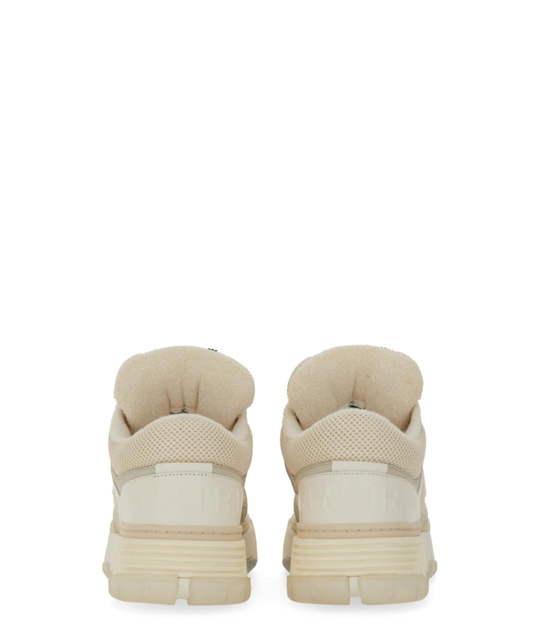 AMIRI Белые кожаные низкие кроссовки / кеды, фото 6