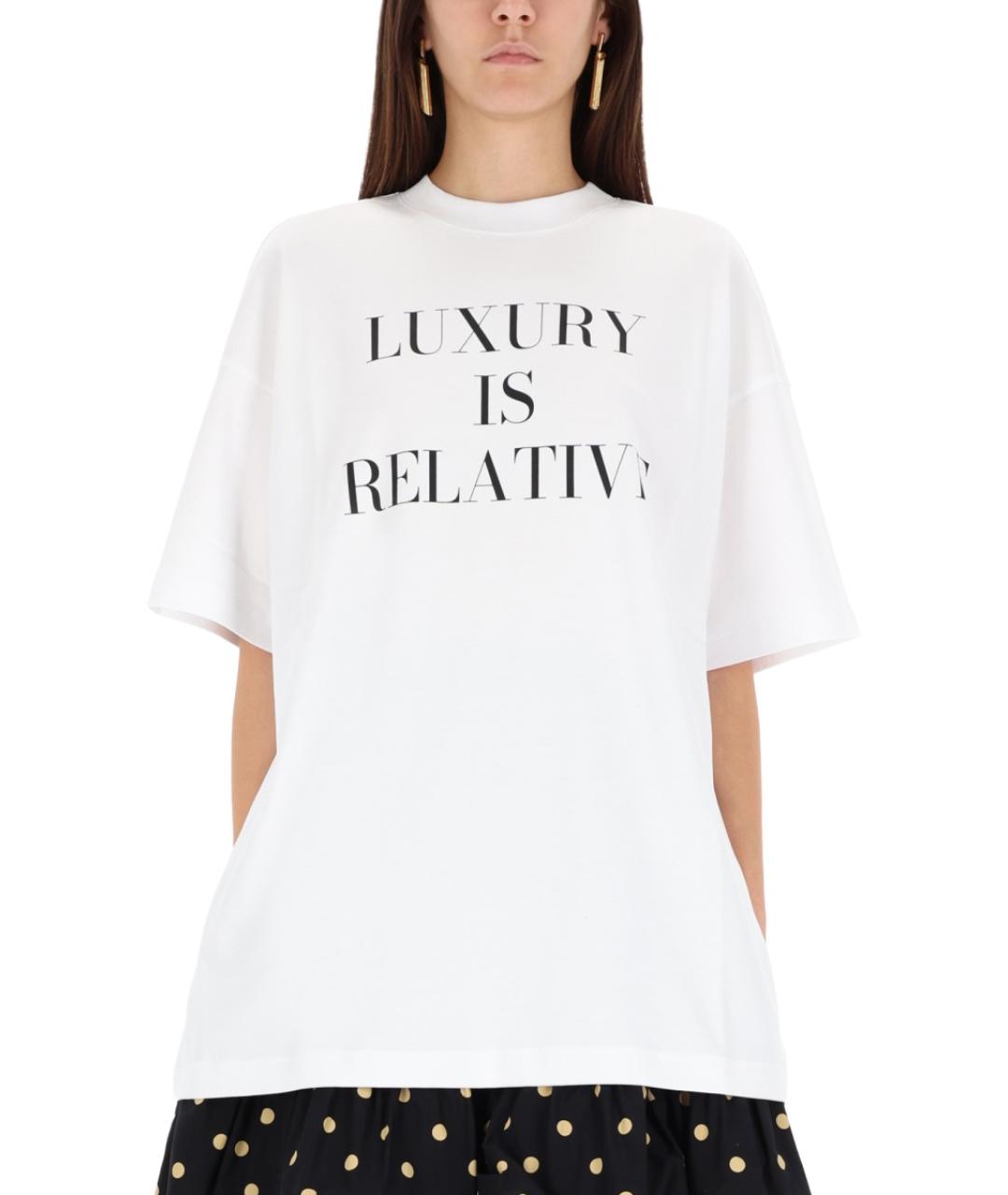 MOSCHINO Белая хлопковая футболка, фото 5