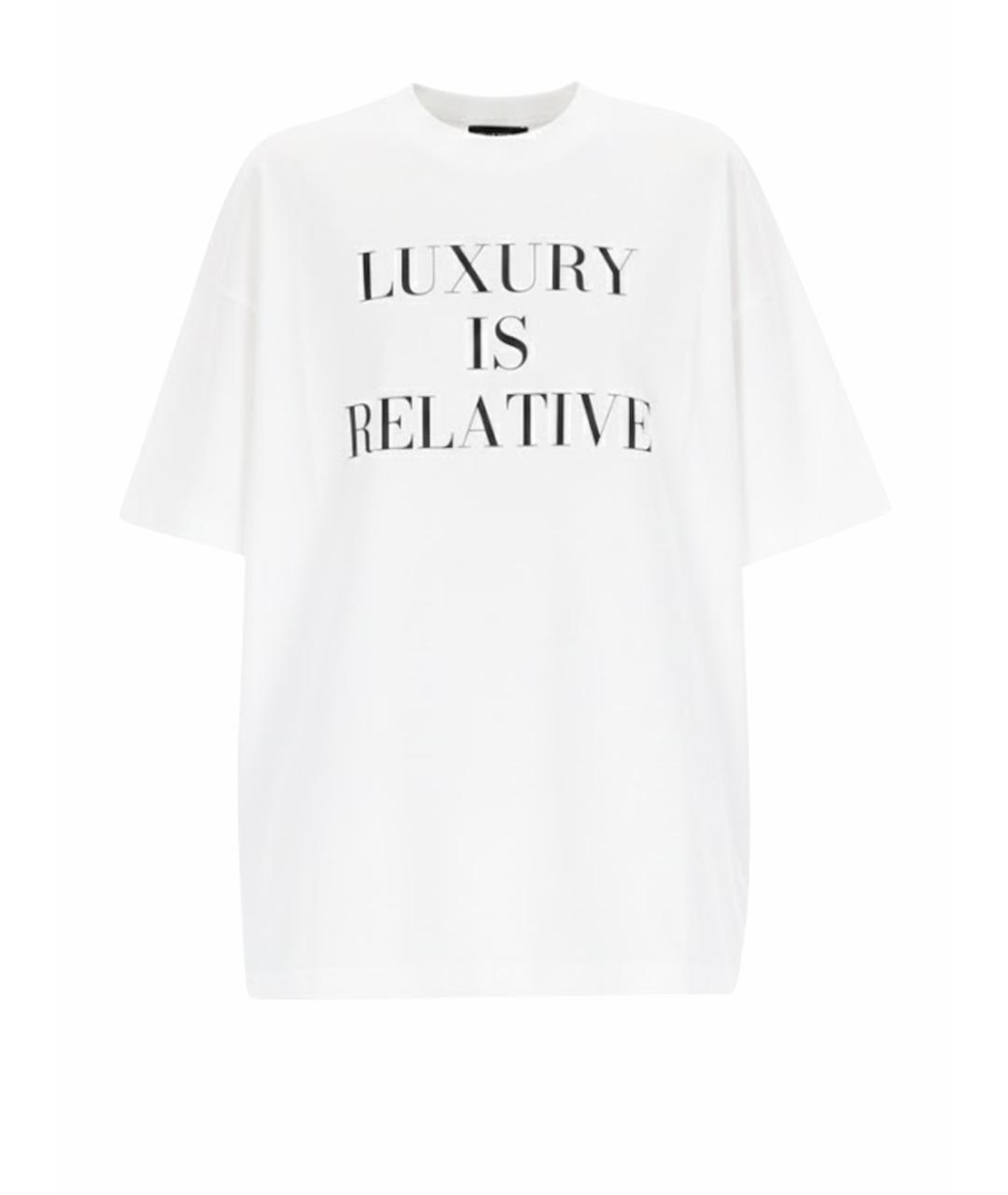 MOSCHINO Белая хлопковая футболка, фото 1