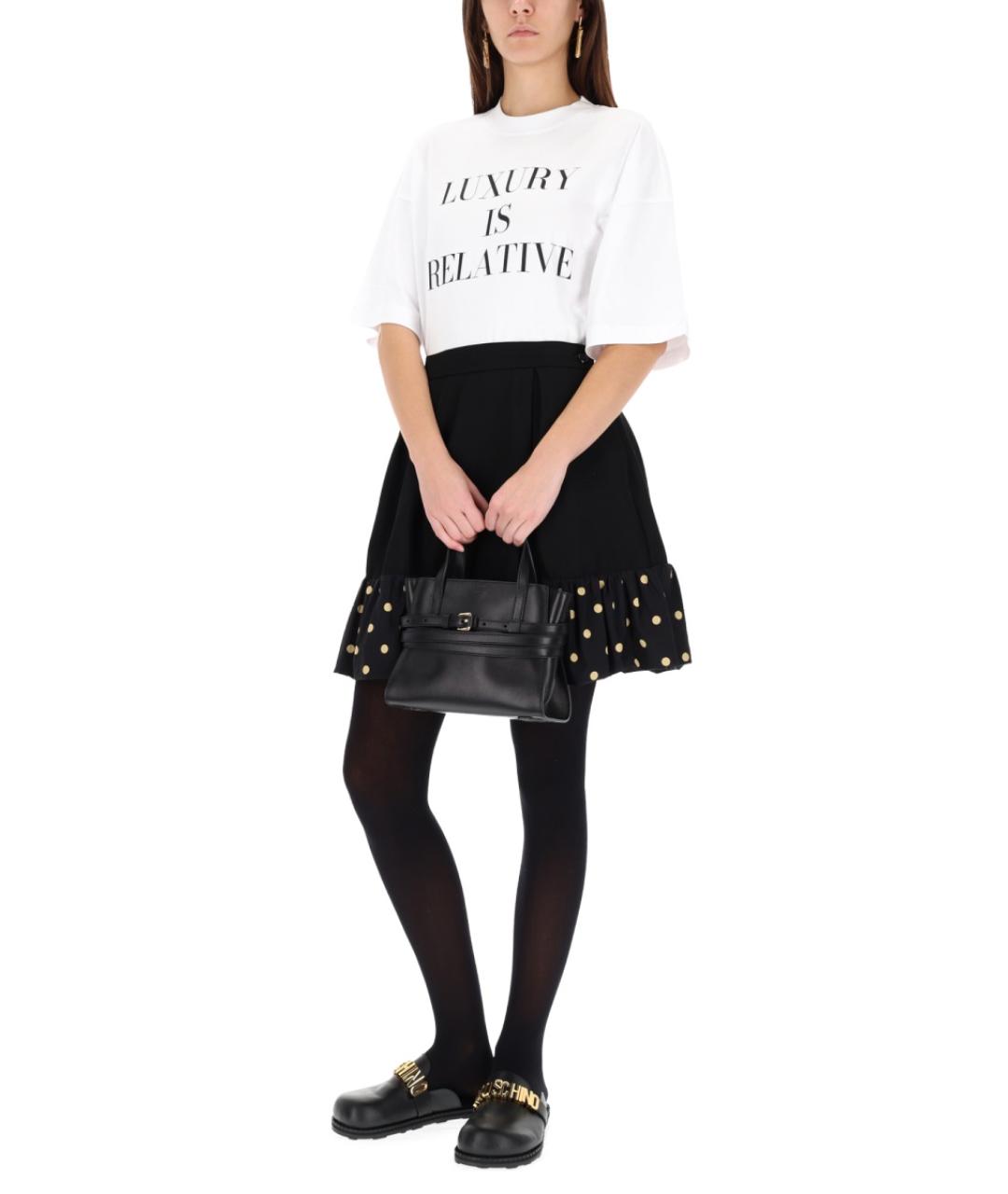 MOSCHINO Белая хлопковая футболка, фото 2