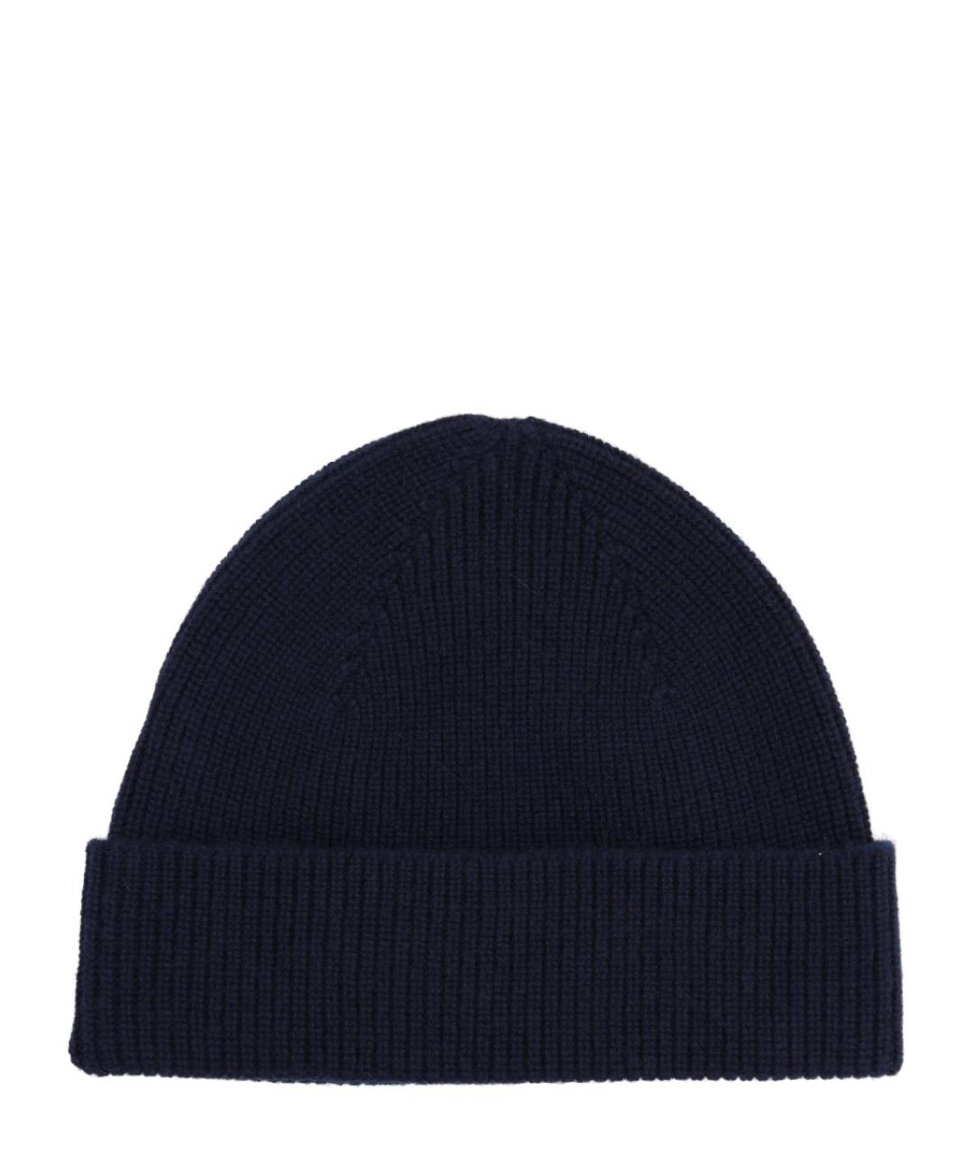 ZEGNA Черная кашемировая шапка, фото 1