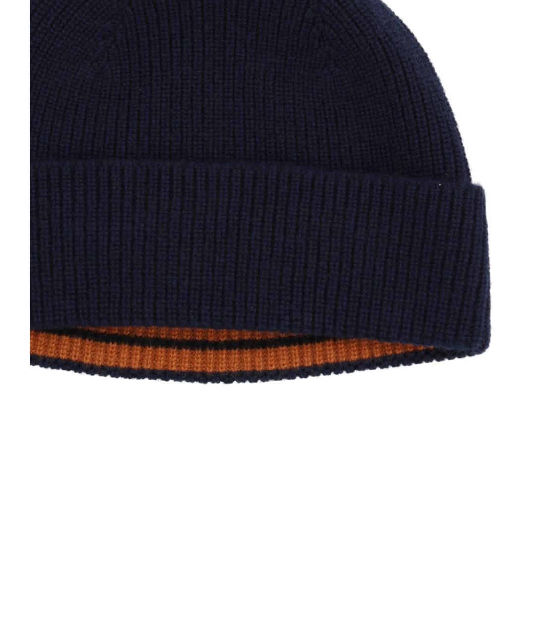 ZEGNA Черная кашемировая шапка, фото 3