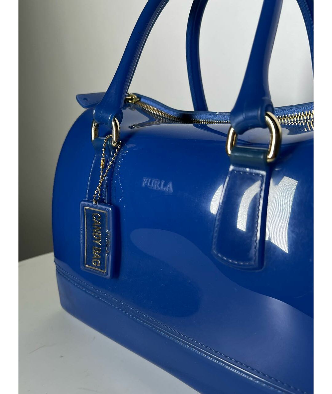 FURLA Синяя сумка тоут, фото 5