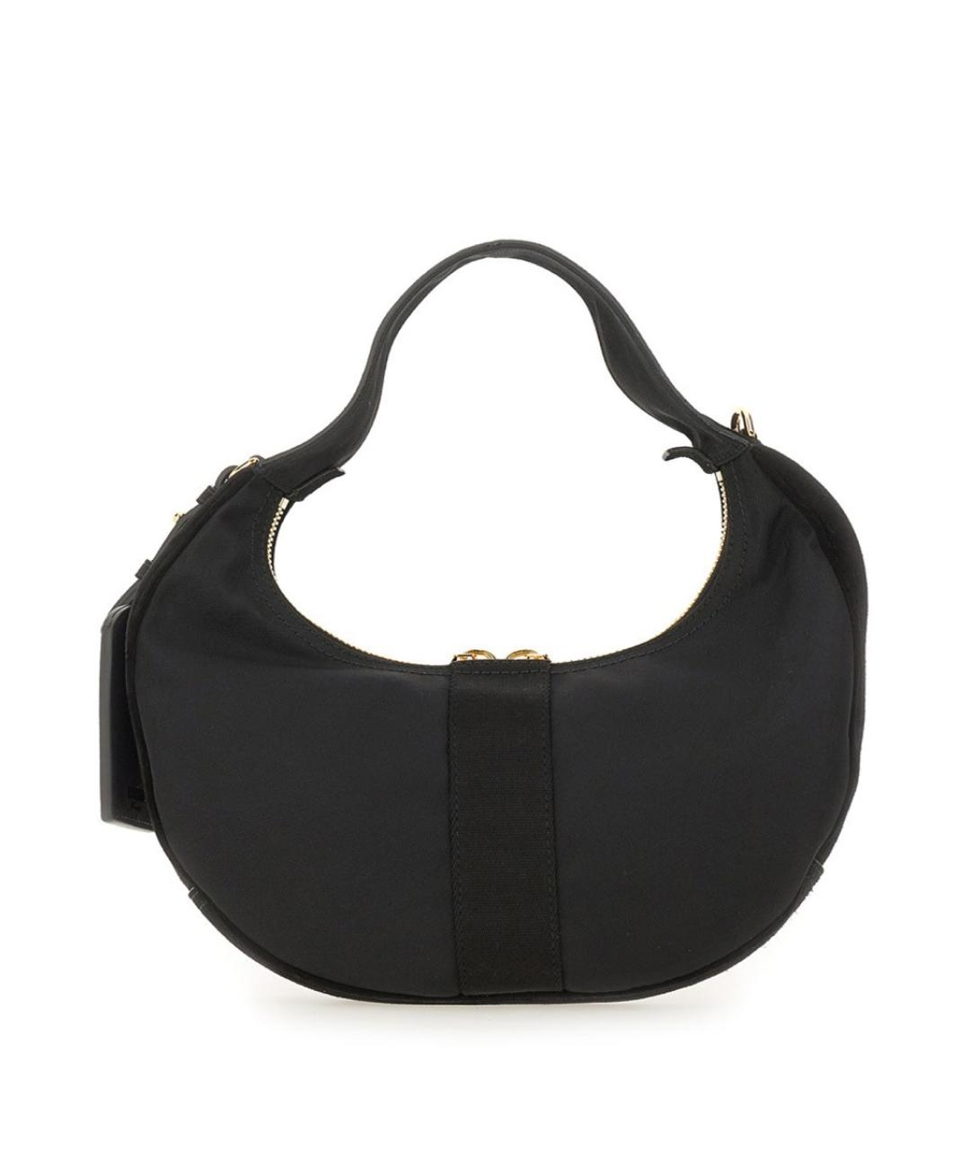 MOSCHINO Черная синтетическая сумка через плечо, фото 4