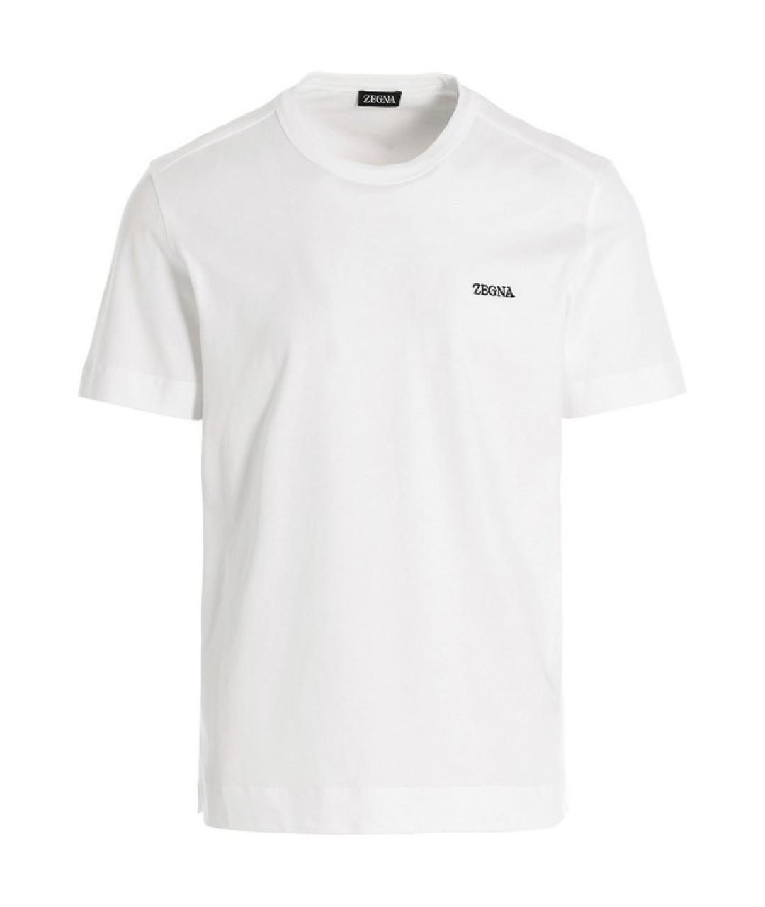 ZEGNA Белая хлопковая футболка, фото 1