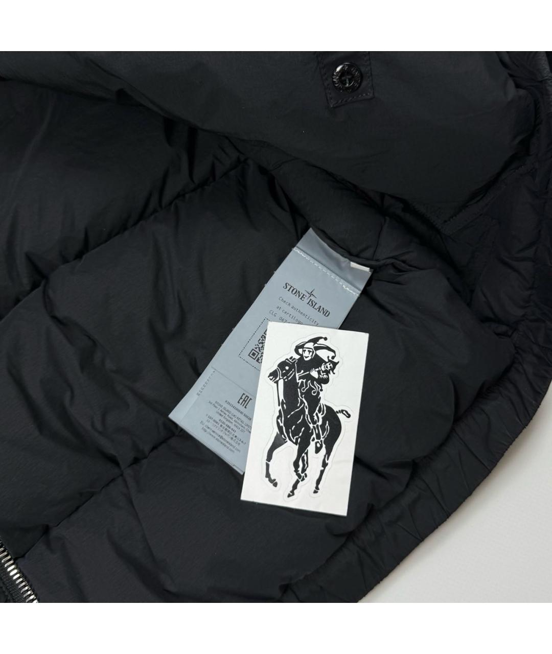 STONE ISLAND Черный пуховик, фото 5