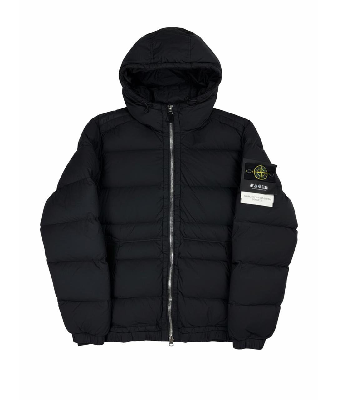 STONE ISLAND Черный пуховик, фото 1