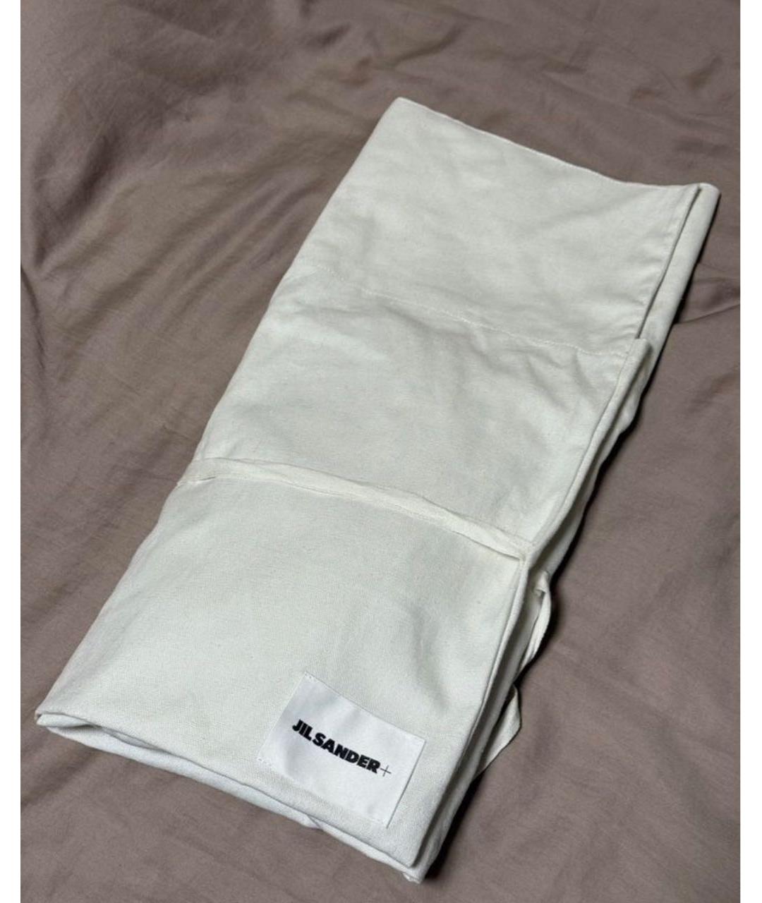 JIL SANDER Темно-синяя хлопковая футболка, фото 5