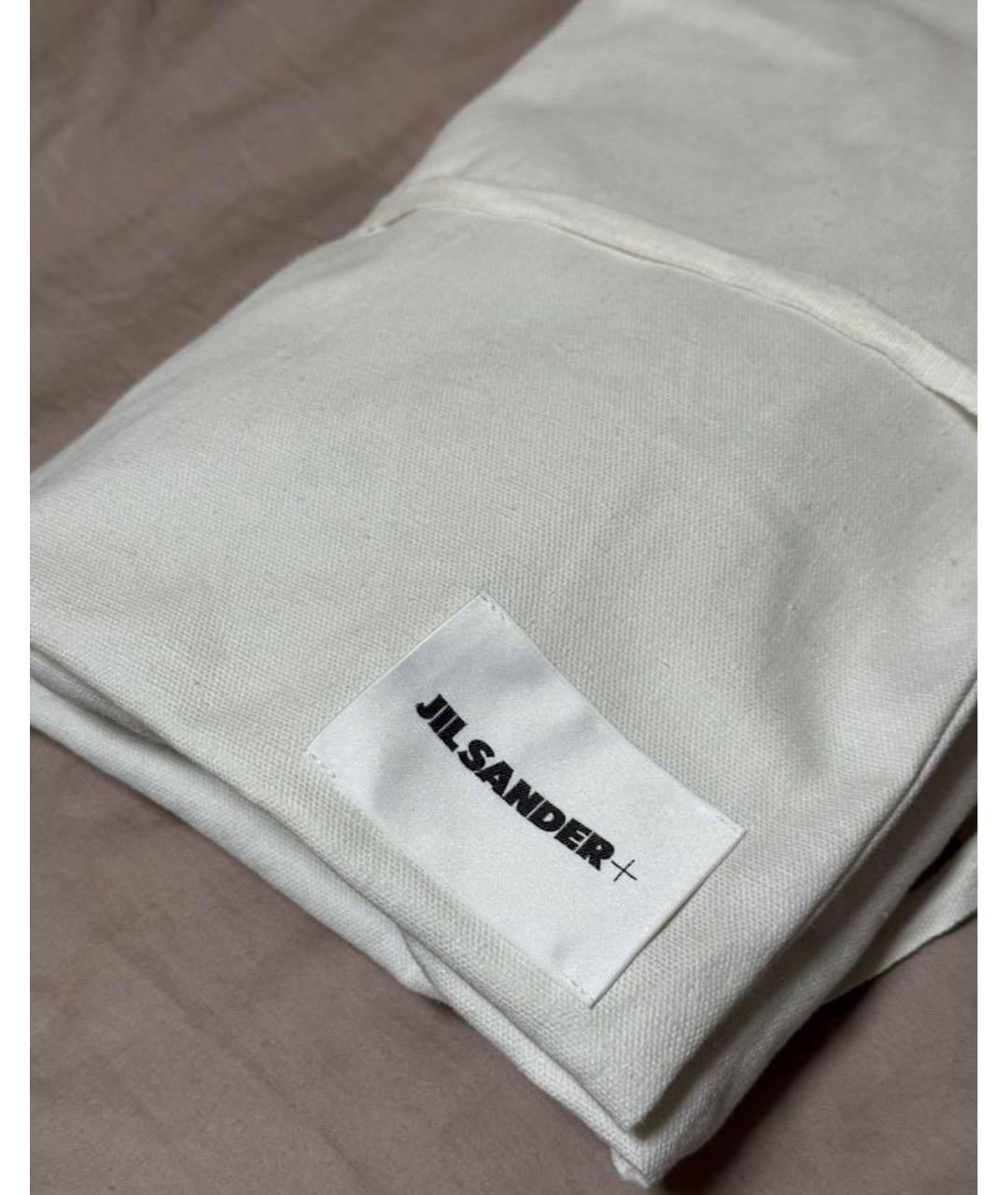 JIL SANDER Темно-синяя хлопковая футболка, фото 6