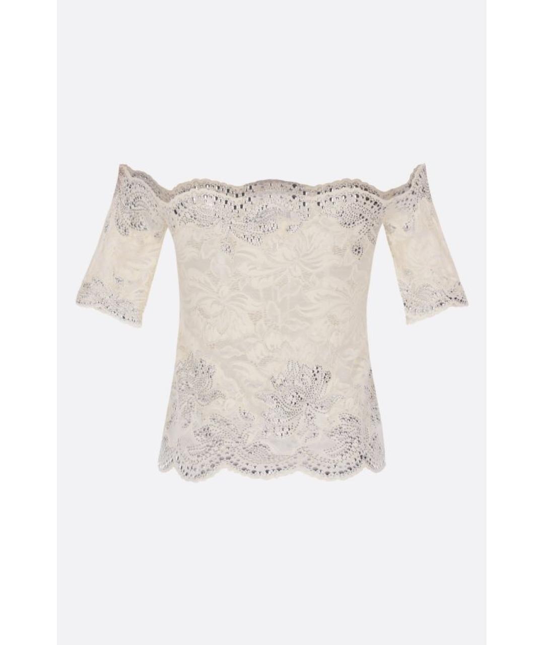 PACO RABANNE Белая полиамидовая блузы, фото 5