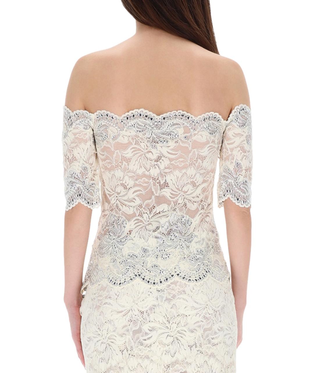 PACO RABANNE Белая полиамидовая блузы, фото 4