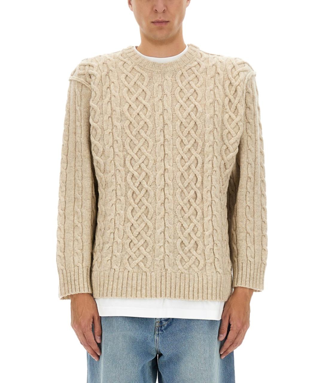 MOSCHINO Белый шерстяной джемпер / свитер, фото 5