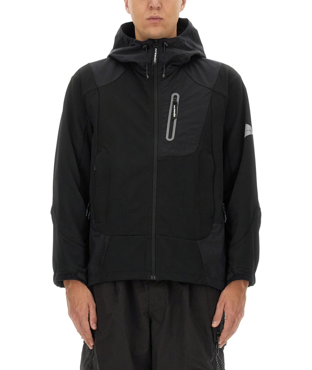 AND WANDER Черная полиамидовая куртка, фото 5