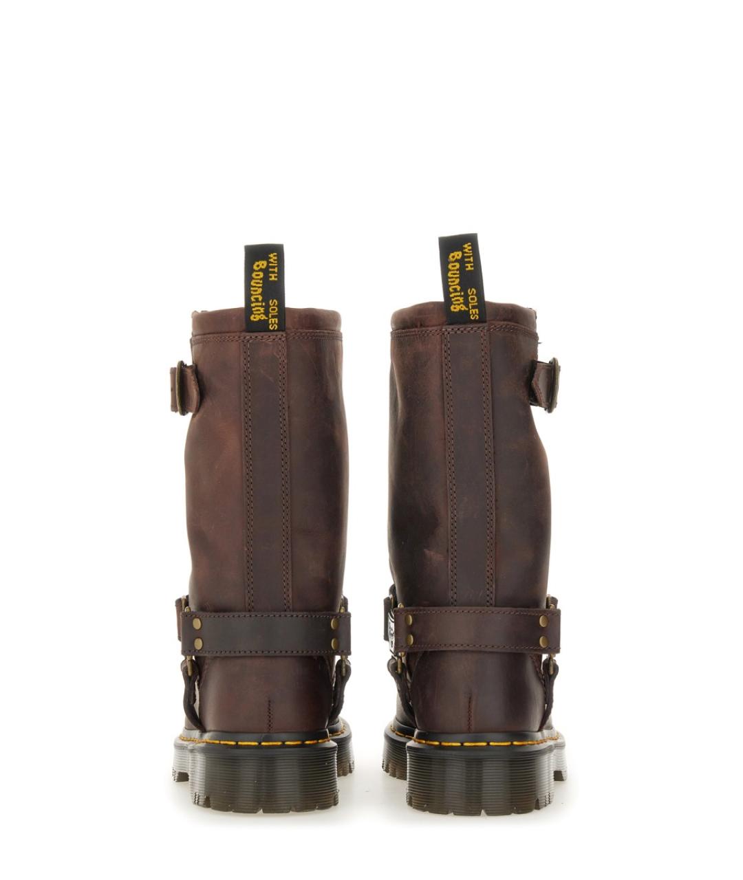 DR. MARTENS Коричневые кожаные ботинки, фото 3