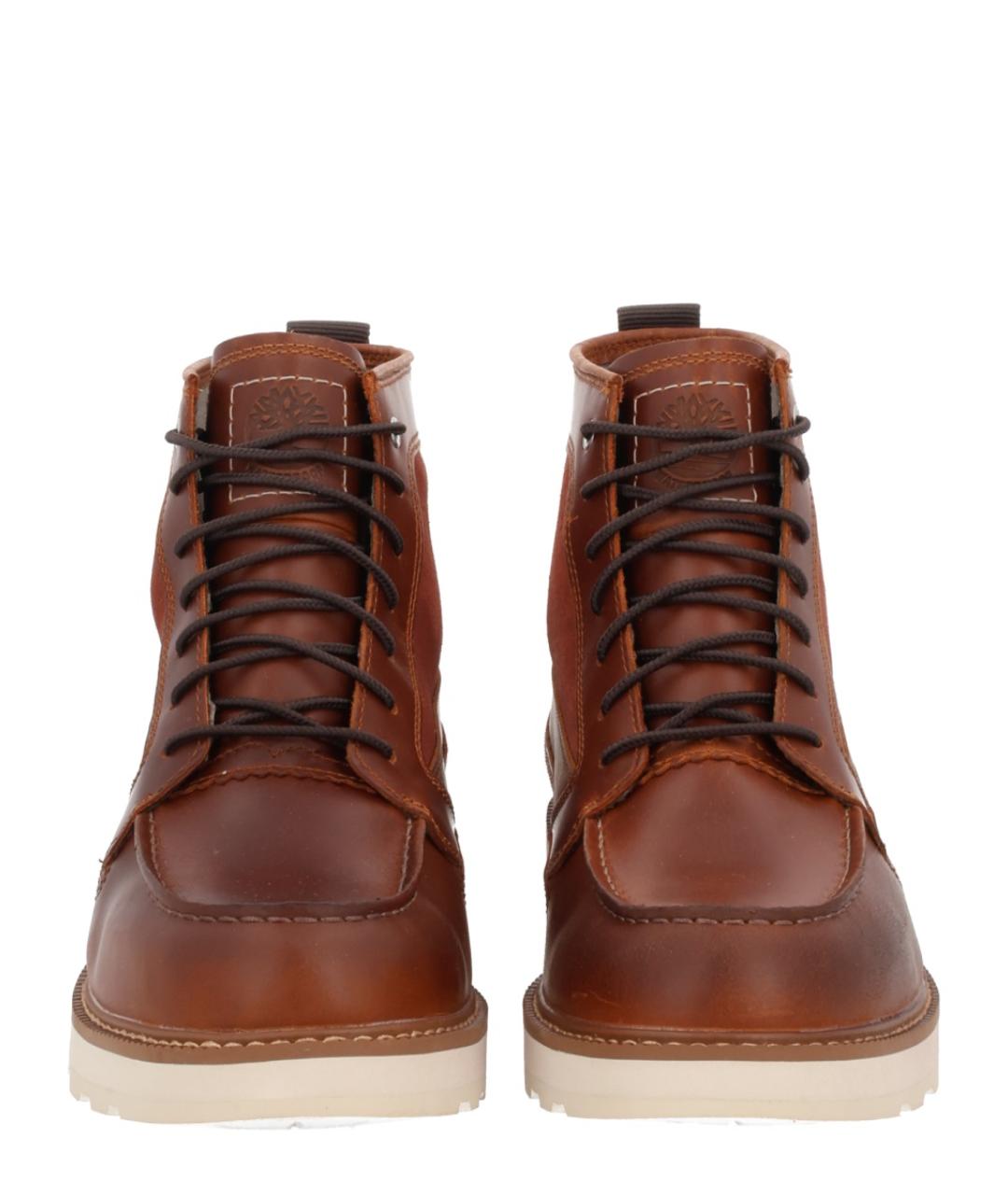 TIMBERLAND Коричневые кожаные высокие ботинки, фото 3