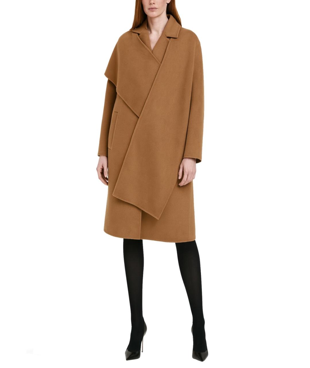 MICHAEL KORS Бежевое шерстяное пальто, фото 2