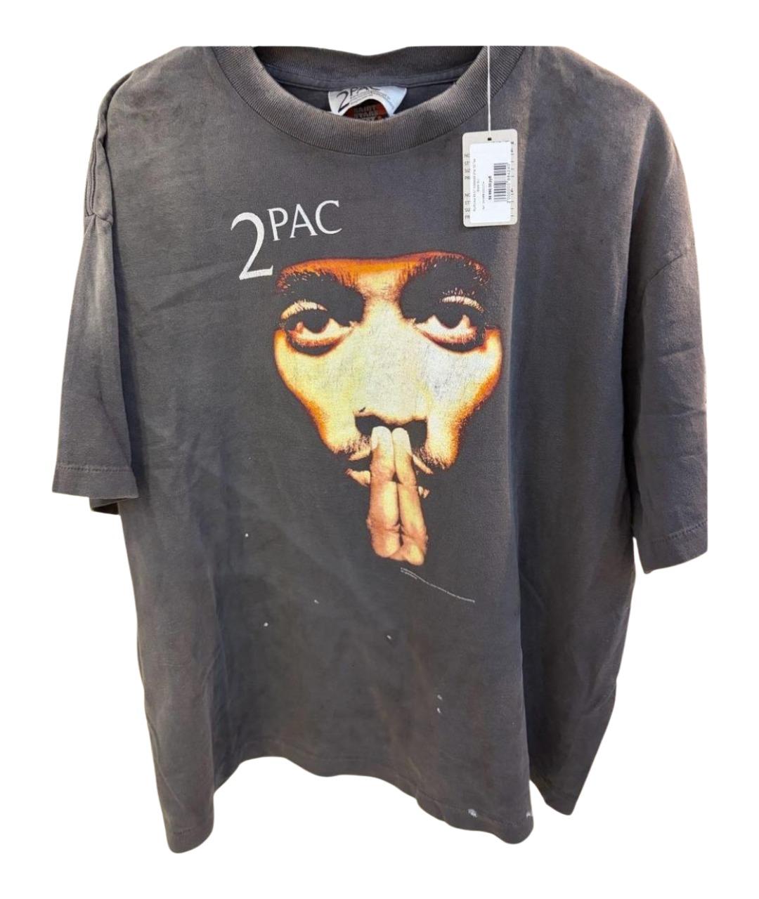 Saint Michael Черная хлопковая футболка, фото 1