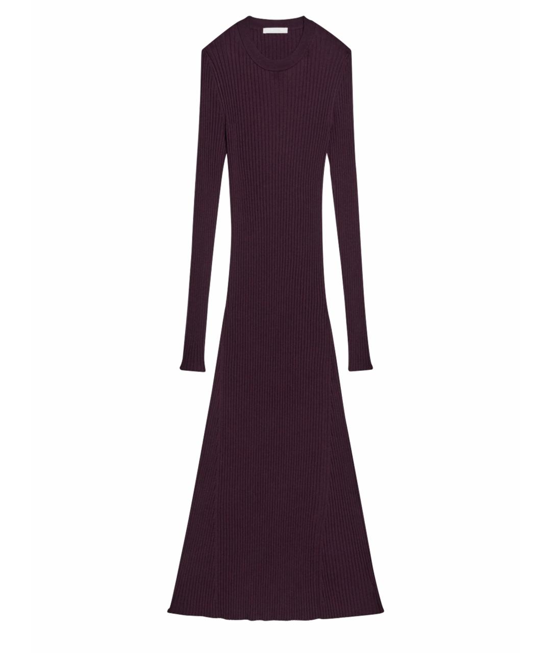 HELMUT LANG Фиолетовое шерстяное вечернее платье, фото 1