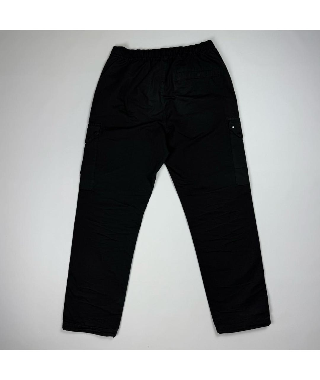 STONE ISLAND Черные повседневные брюки, фото 2