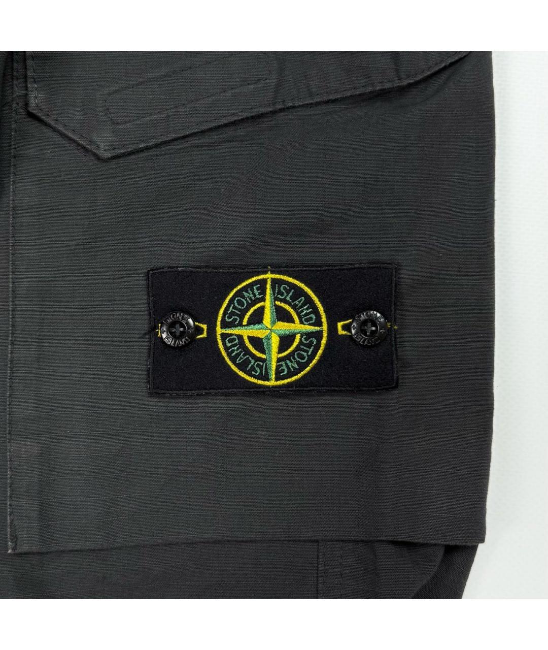 STONE ISLAND Черные повседневные брюки, фото 4